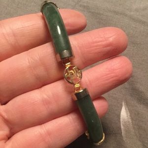 Vintage Jade Link Bracelet